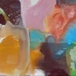 Passion - Farbe zwischen Finsternis und Licht 3 Pigmente, Acrylbinder auf Leinwand, 80 x 30 cm 2014